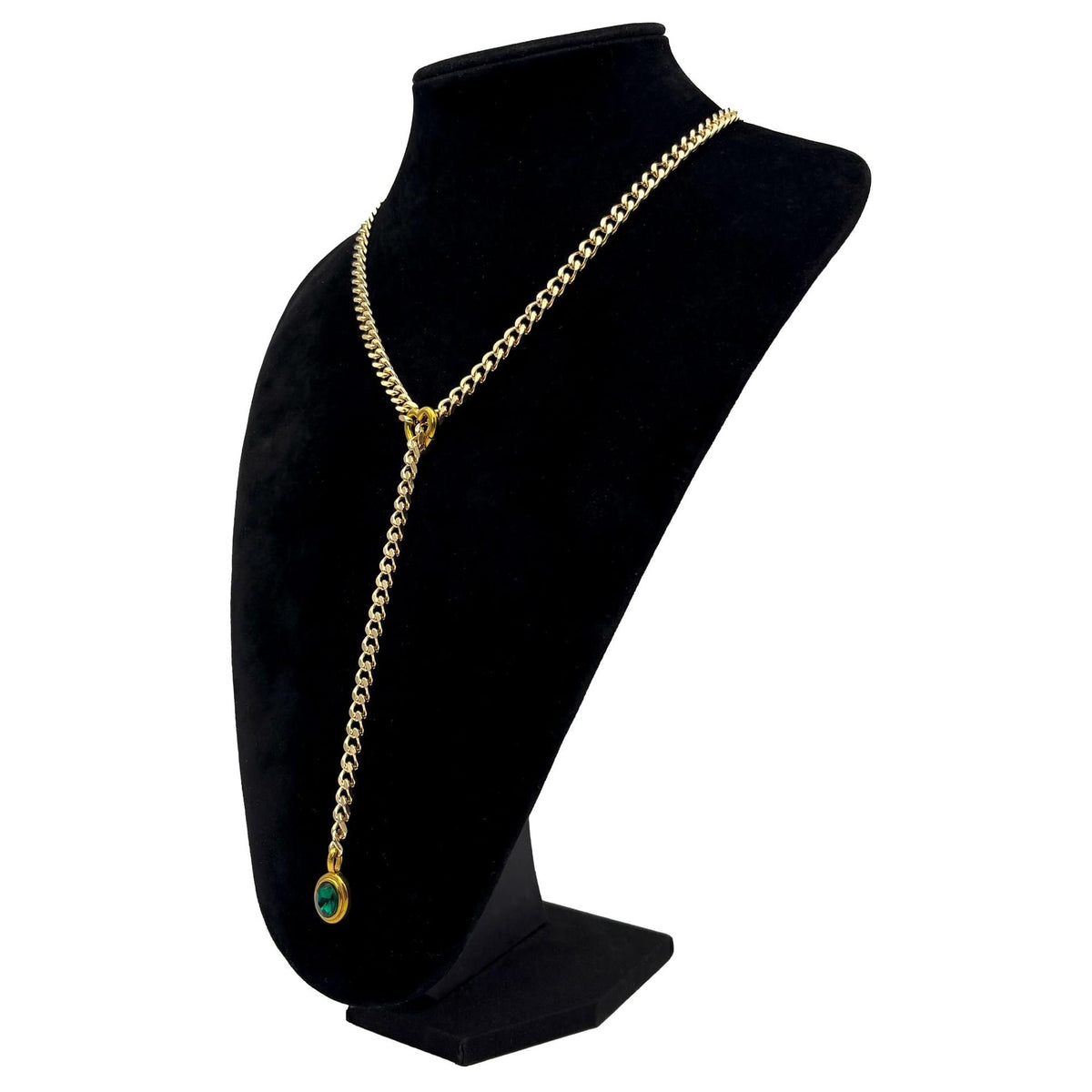 Heart Crystal O-ring Slip Chain