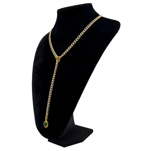 Heart Crystal O-ring Slip Chain