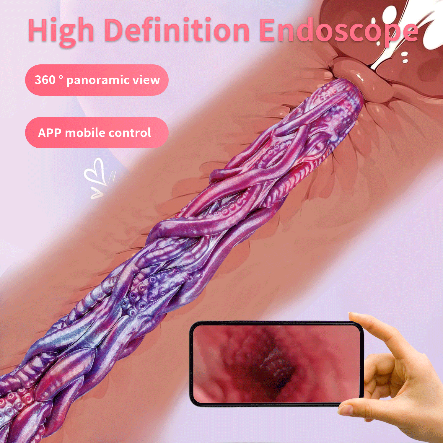 Octopus Smart Endoscopic / Squirting Monster Dildo Anal Plug