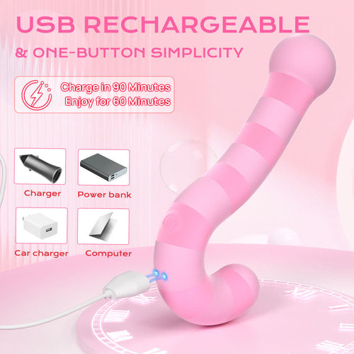 Double-headed Vibrating G-spot Clitoral Vibrator With APP Control