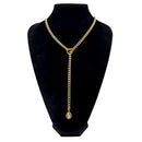 Heart Crystal O-ring Slip Chain