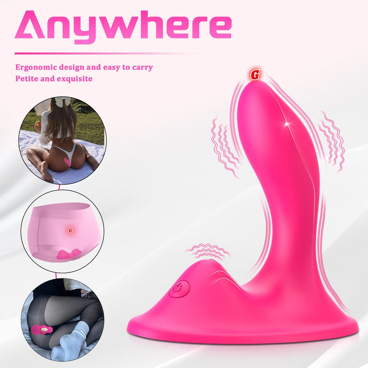 Dual Vibration Cushion Wearable Clitoral G Spot Vibrator