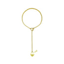Heart O-Ring Lock & Key Slip Chain