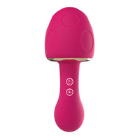 Mushroom - shaped Sonic Sucking Heating Clitoral G-spot Vibrator