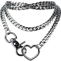Heart Loop Slip Chain Choker