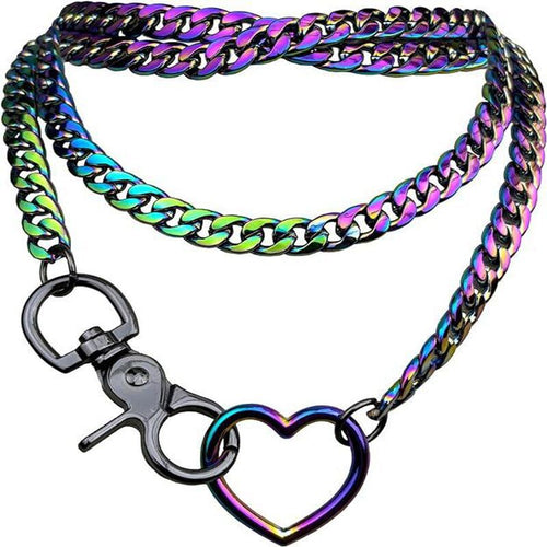 Heart Loop Slip Chain Choker