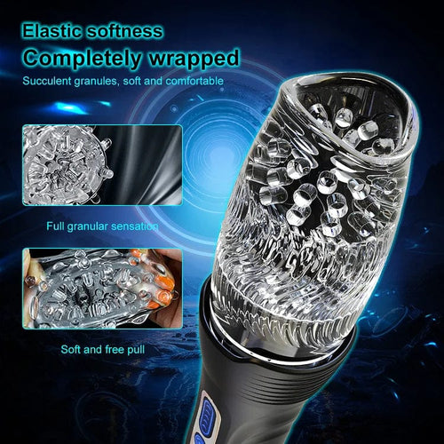Gawk Gawk 3000 PRO Male Rose Thrusting Rotating And Vibrating Oral Sex Male Masturbator
