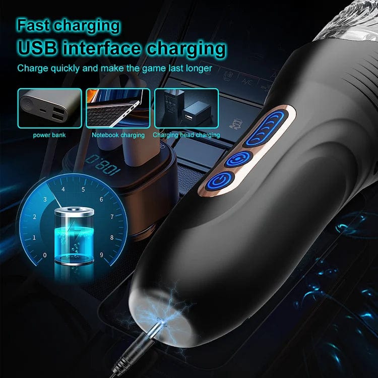 Gawk Gawk 3000 PRO Male Rose Thrusting Rotating And Vibrating Oral Sex Male Masturbator