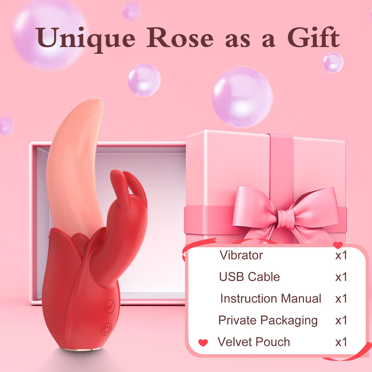 Rose Rabbit Vibrator for Women
