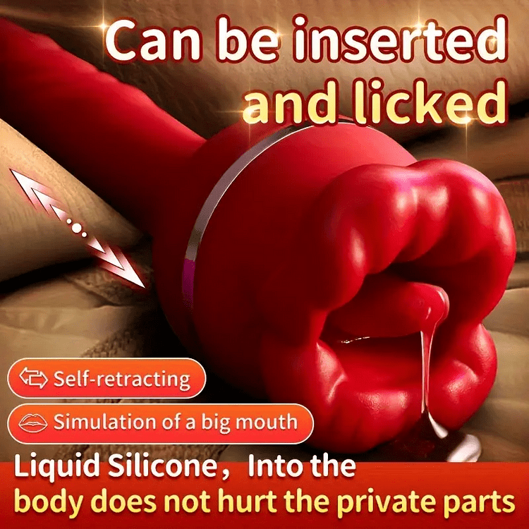 Rose Tongue Licking Suction Vibrator G-spot Vibration Stimulator