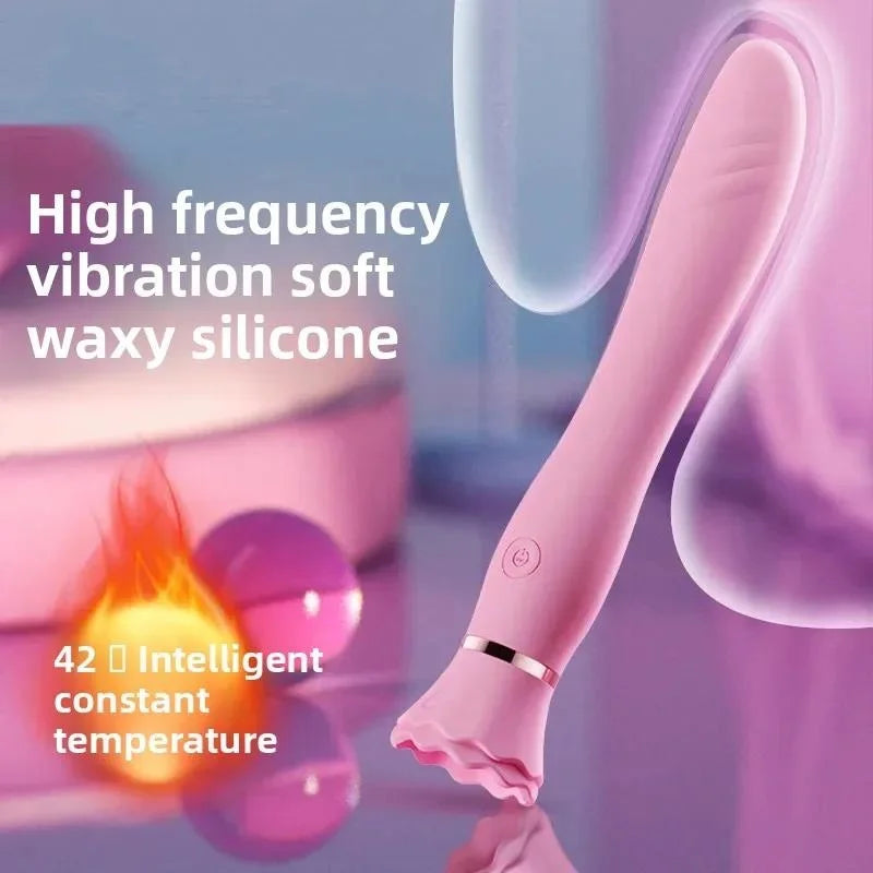 Galaku Ballet Heating G Spot Dildo Vibrator With Suction Cup