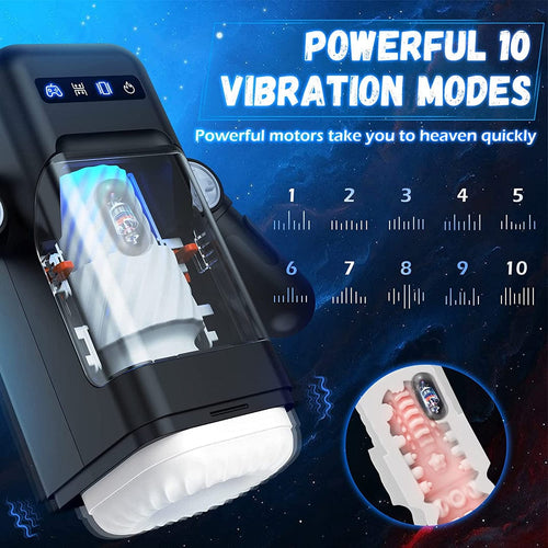 Game Telescopic Vibrating Heating Masturbator