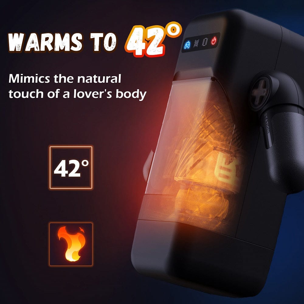 Game Telescopic Vibrating Heating Masturbator