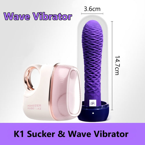 Monster K1 Sex Suction Vibrator With G Spot Vibrator Set