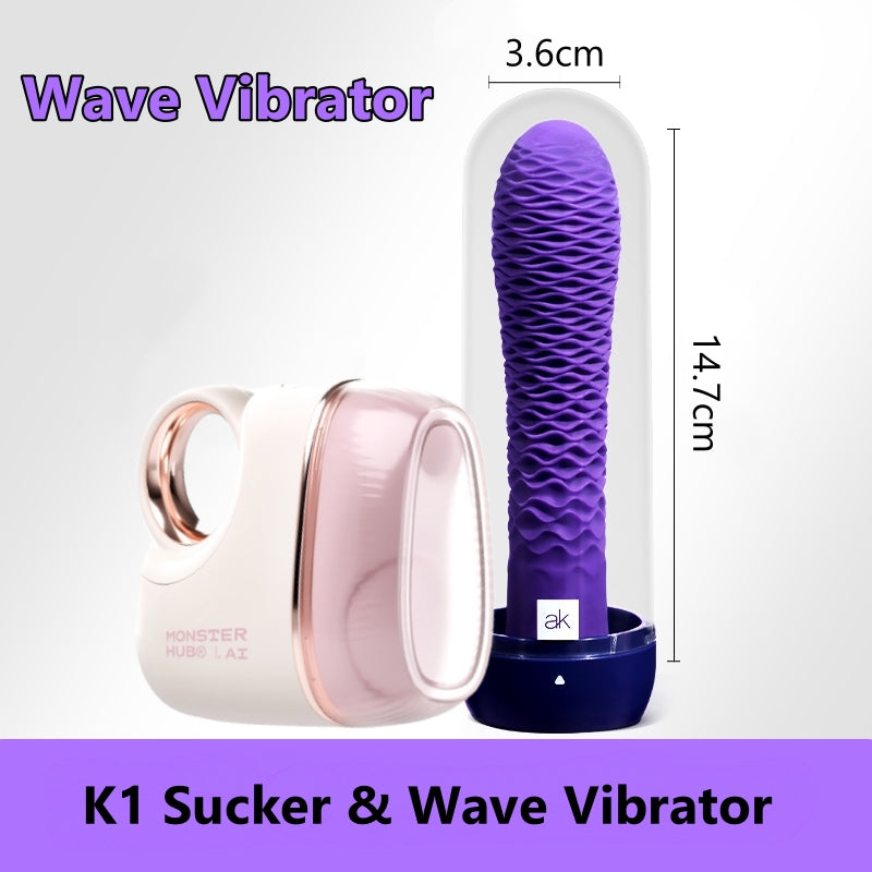 Monster K1 Sex Suction Vibrator With G Spot Vibrator Set