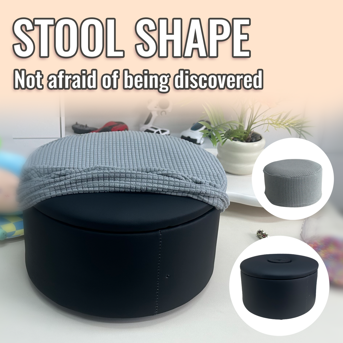 Black Stool Thrusting Sex Machine With Remote Control