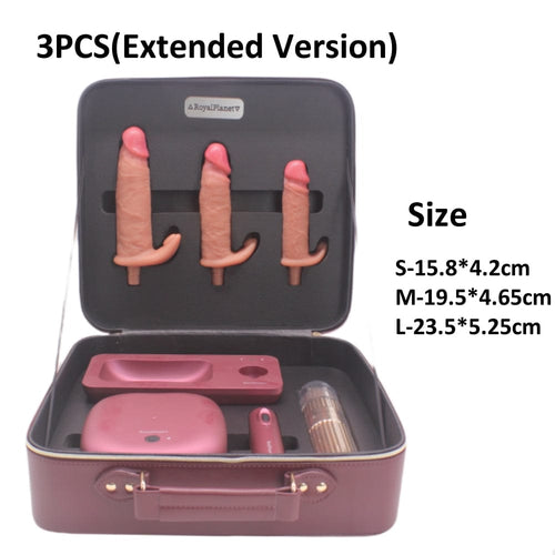 Auto Thrusting Vibration dildo Sex Machine Set With Storage Box