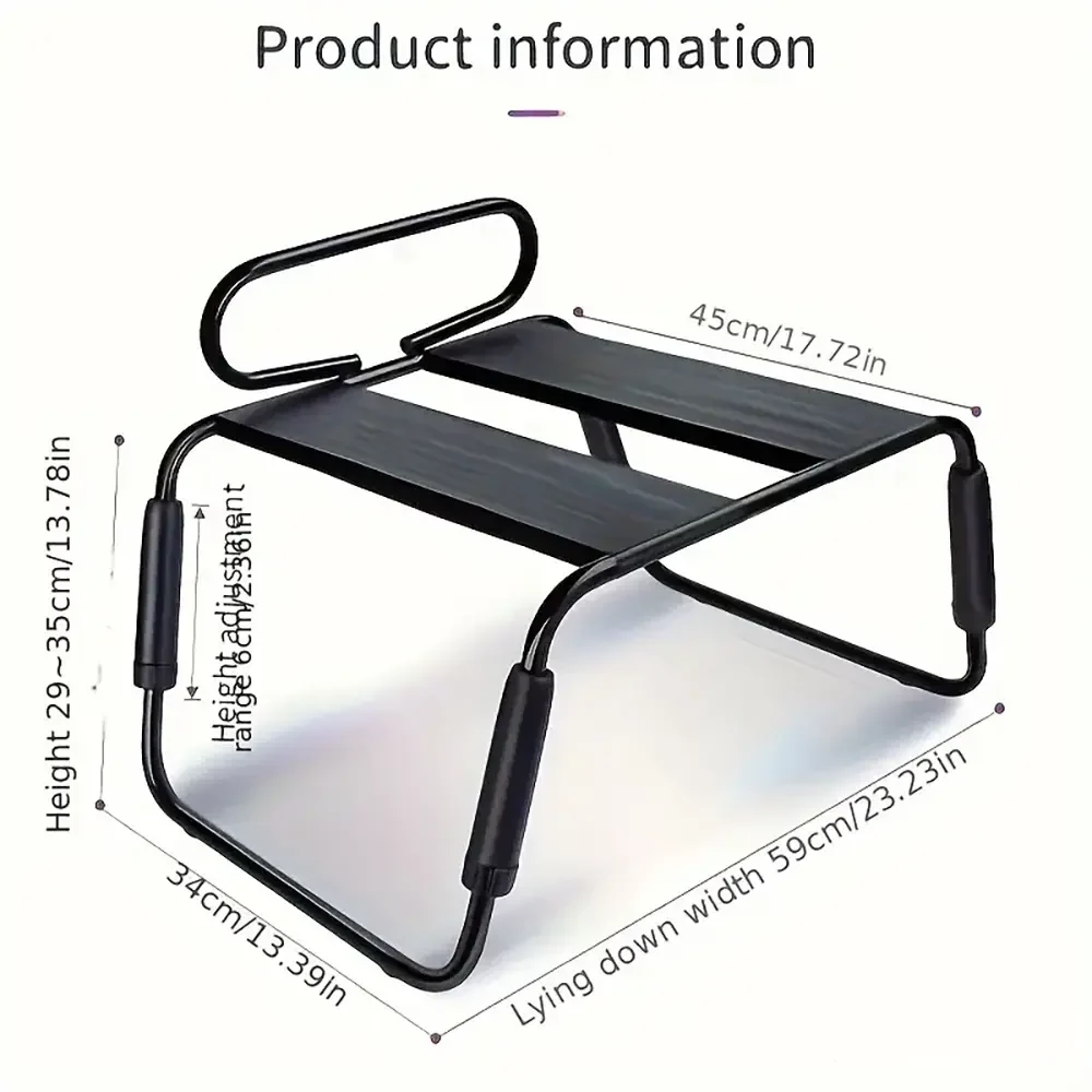 Adjustable Folding Dildo Chair For Adults With Removable Headrest