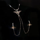 Butterfly Collar & Nipple Clamp Chain Suit