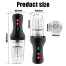 Gawk Gawk 6000 4.0 Version Torch 9 *9 Thrusting Rotating Penis Stroker Male Rose Toy