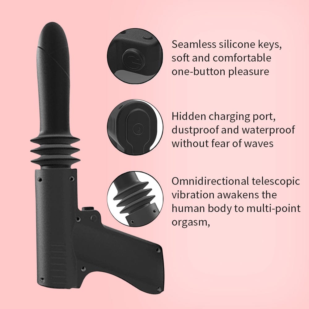 Woman Telescopic Vibrator Men G Spot Anal Pussy Dildo Toy