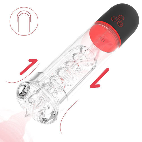 Men's Full Automatic Penis Trainer Intelligent Suction Vacuum Male Masturbator