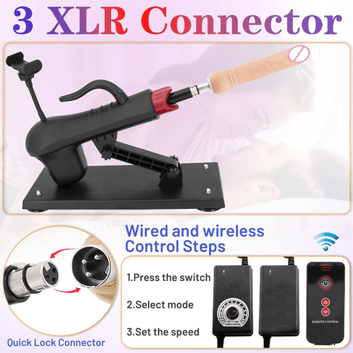 Telescopic Sex Machine Thrust Masturbation with Phone Holder