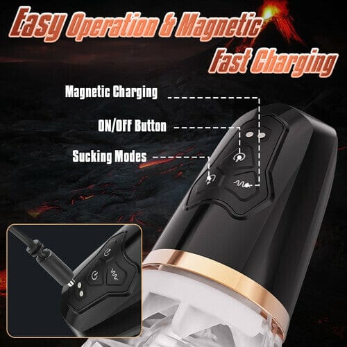 Gawk Gawk 5000 Sucking & Vibrating Transparent Male Masturbator