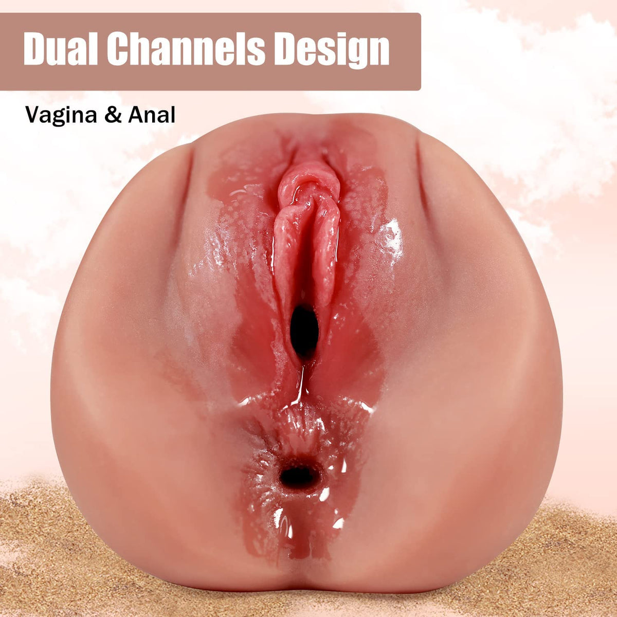 1.32Lb 2-in-1 Male Pocket Pussy with Vagina and Tight Anal