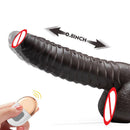 Telescopic Dildo Silicone Realistic Big Fake Penis Dildo Vibrator