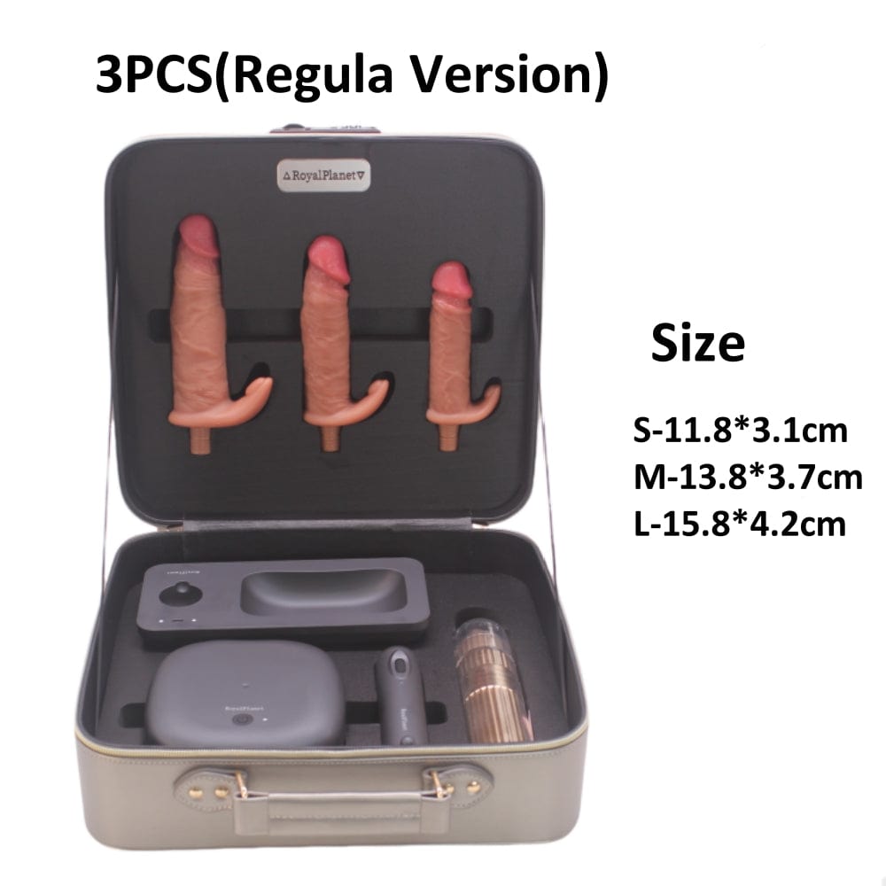 Auto Thrusting Vibration dildo Sex Machine Set With Storage Box