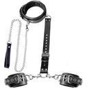 BDSM Bondage Neck to Wrist Restraints Kit with Traction Chain