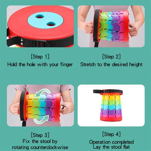 TOYHEERG Rainbow Chair Sex Dildo Machine Outdoor Stimulation