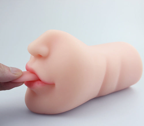 1.49Lb Pocket Pussy Realistic Mouth Blowjob Masturbator Stroker