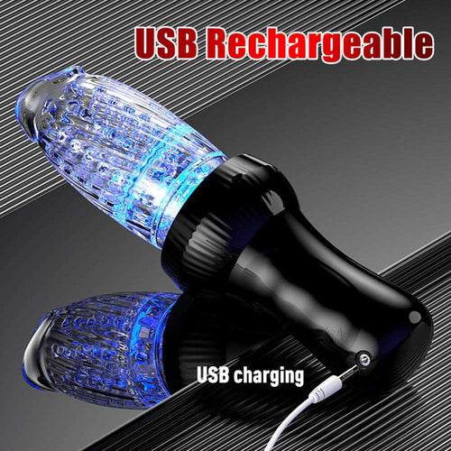 Gawk Gawk 6000 4.0 Version Torch 9 *9 Thrusting Rotating Penis Stroker Male Rose Toy
