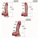 Double Layer Silicone Realistic Cock Soft Lifelike Penis Multiple Options Dildo