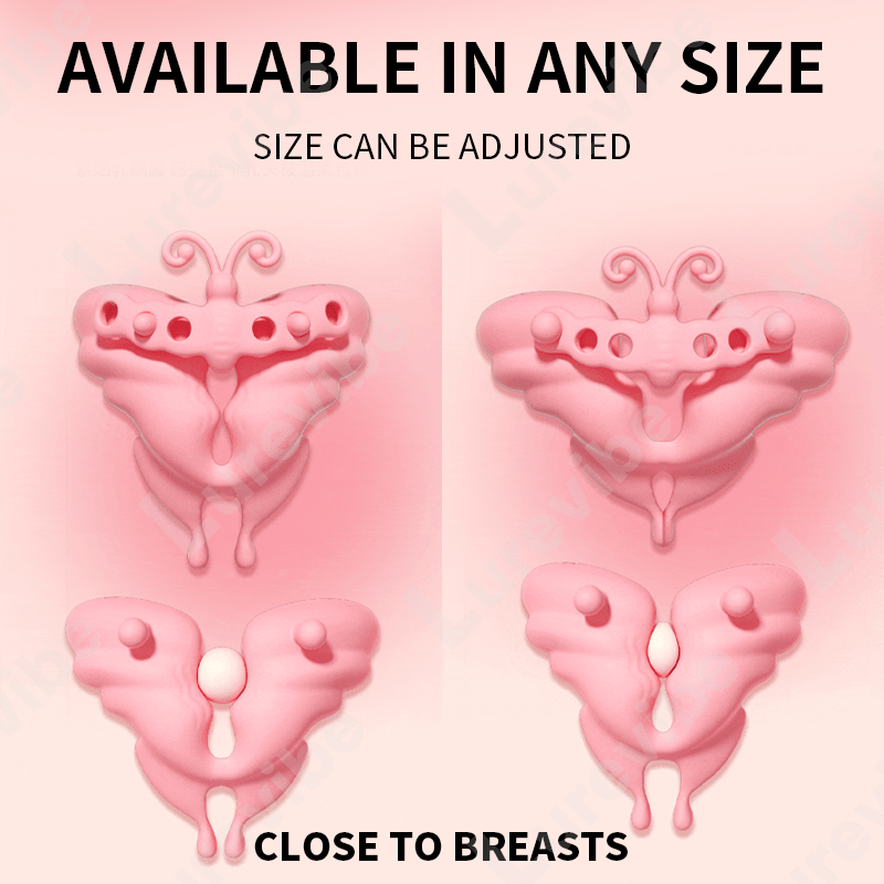 Butterfly Invisible Wearable Nipple Clamp Vibrator