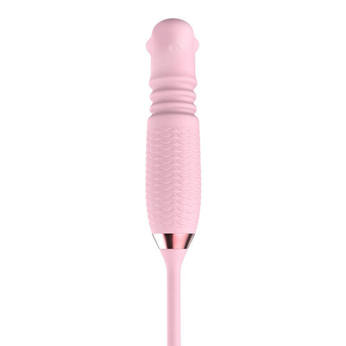 Purple Rose Toy Rotating Pearls Telescopic Tongue-licking Vibrator