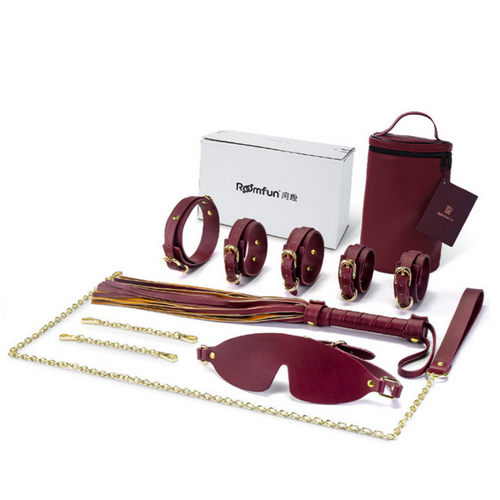 Roomfun SM Premium PU Leather Bondage Set (Gift Box)