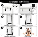 BDSM Sex Swing Bondage Slave Soft Plush Sex Slings with Adjustable Restraints for Couple