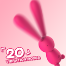 Long-eared Rabbit Silicone G-spot Vibrator