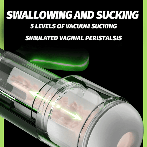 Handle - Controlled Male Masturbator 9 - frequency telescopic movement Sucking Vibration
