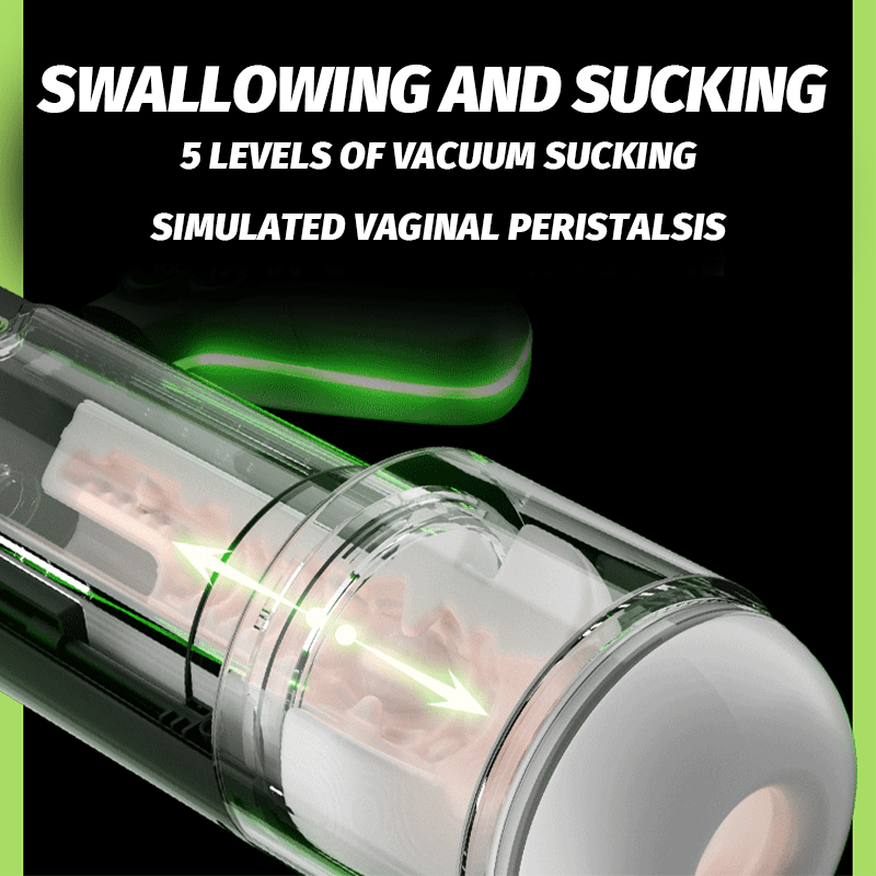 Handle - Controlled Male Masturbator 9 - frequency telescopic movement Sucking Vibration