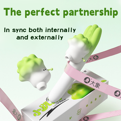 2-in-1 Suction & Telescopic Vibrating Clitoral G Spot Vibrator