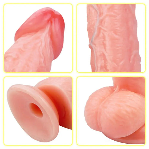 Exquisite Lifelike 7.5" Dildo With Quiet Vibrator Toy