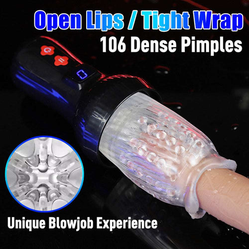 Gawk Gawk 6000 4.0 Version Torch 9 *9 Thrusting Rotating Penis Stroker Male Rose Toy
