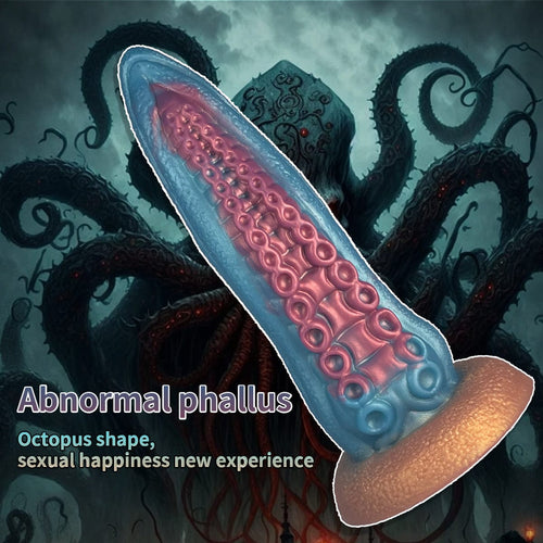 Ocean Blue Octopus Tentacle Silicone Anal Dilator Fantasy Dildo