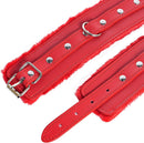 【Free Gift】BDSM Adjustable Plush Handcuffs Ankle Bracelets Restraint Set Sex Toy