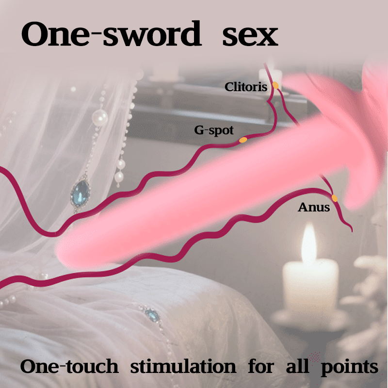 Sword - shaped Vibrating Clitoral G Spot Stimulator
