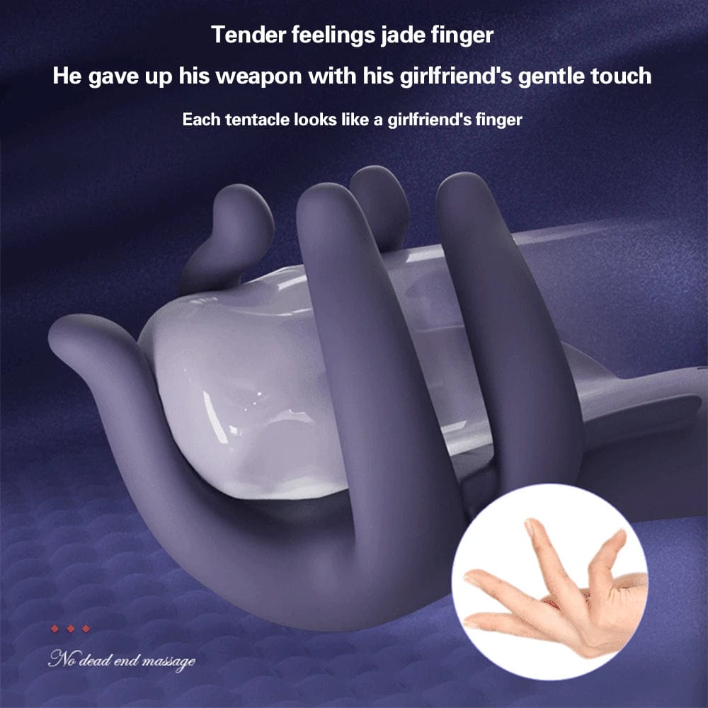 Tender Jade finger Penis Trainer Men's Ejaculation Delay Glans Exerciser